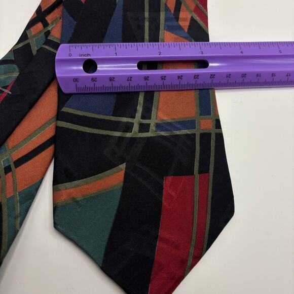 Bugatti Men's Neck Tie Necktie  Abstract Multicolor - Picture 2 of 3